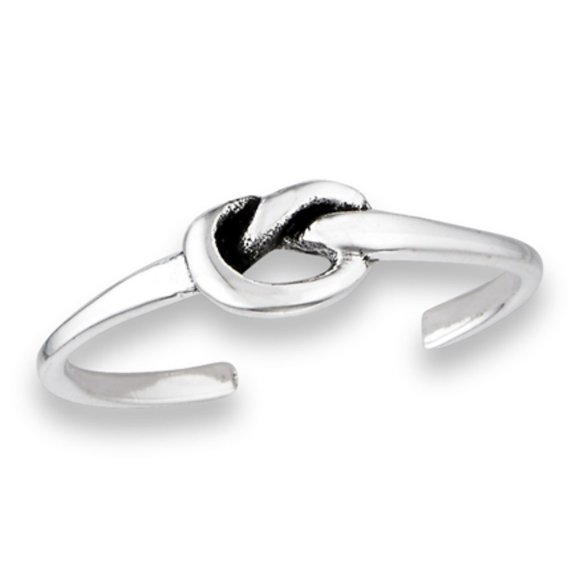casual flare Jewelry - NWT-Sterling Silver(925) Little Love Knot Toe Ring